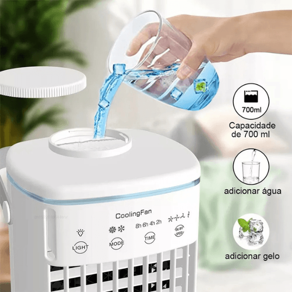 Ar Condicionado Portátil Mini USB - Potente e Silencioso IceCool - Lojas Promorin