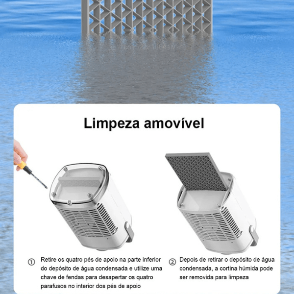 Ar Condicionado Portátil Mini USB - Potente e Silencioso IceCool - Lojas Promorin