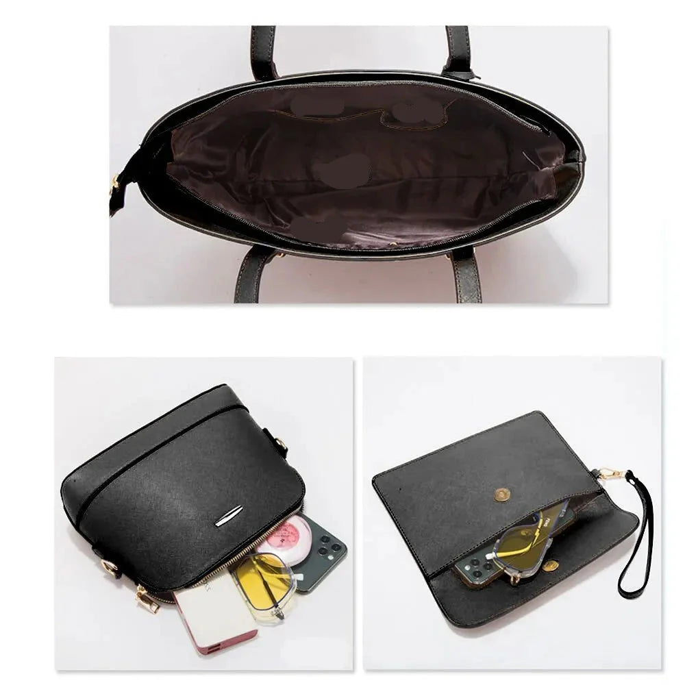 Kit de Bolsas em Couro Julie - 4 Peças