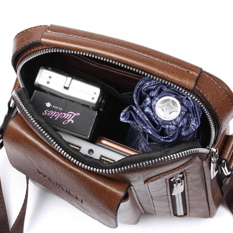 Bolsa de Ombro 100% Couro - Lojas Promorin