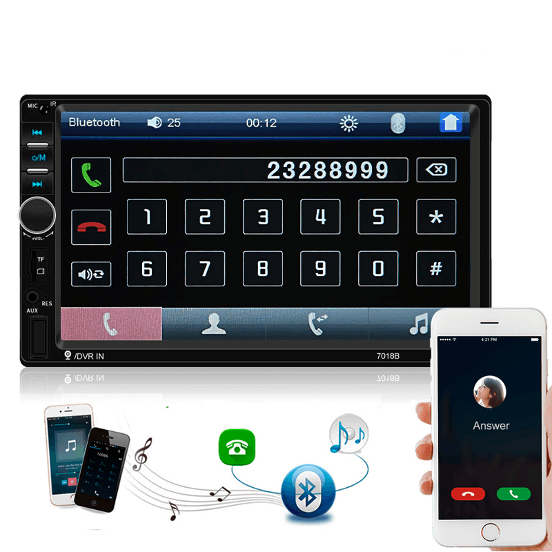 Central Multimídia Universal 7 Polegadas Wifi Gps Mp5 Bluetooth 2 Din - EasyCar - Lojas Promorin