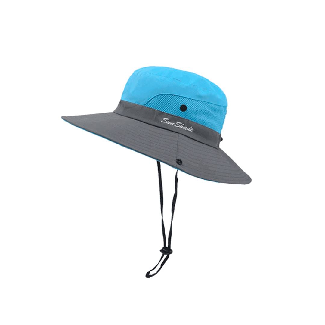 Chapéu de Sol Dobrável com Proteção UV 50+