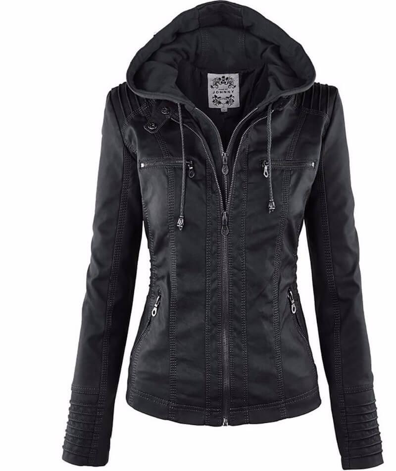 Jaqueta Feminina de Couro - Stylish Woman - Lojas Promorin