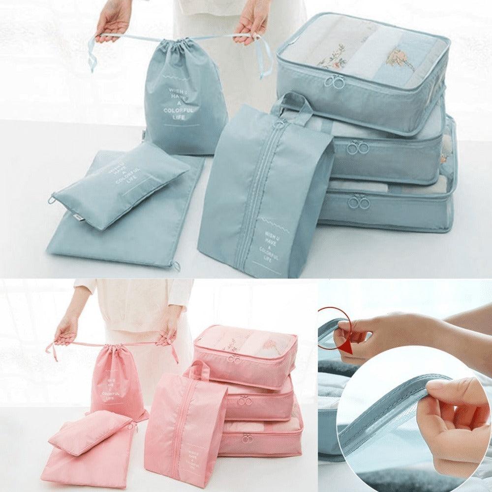 Kit 7 Bolsas Organizadoras Para Mala de Viagem SPACE BAG - [PAGUE 4 LEVE 7 - SUPER PROMOÇÃO POR TEMPO LIMITADO - Lojas Promorin