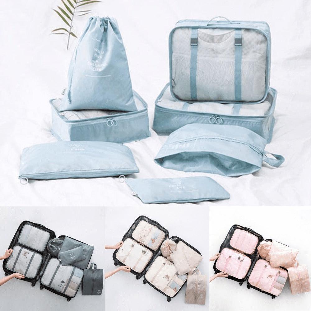 Kit 7 Bolsas Organizadoras Para Mala de Viagem SPACE BAG - [PAGUE 4 LEVE 7 - SUPER PROMOÇÃO POR TEMPO LIMITADO - Lojas Promorin
