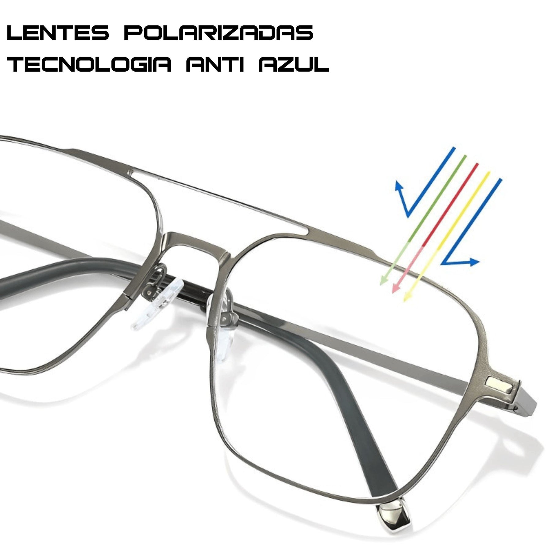Óculos Polarizado 3 em 1 SteelGuard: Conforto Total com Proteção Anti-Azul de Brinde