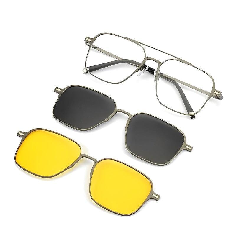 Óculos Polarizado 3 em 1 SteelGuard: Conforto Total com Proteção Anti-Azul de Brinde
