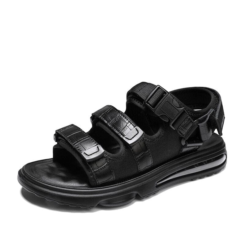 Sandália Masculina em Couro Britânico com Amortecedor