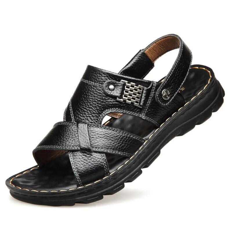 Sandália Masculina em Couro Legítimo