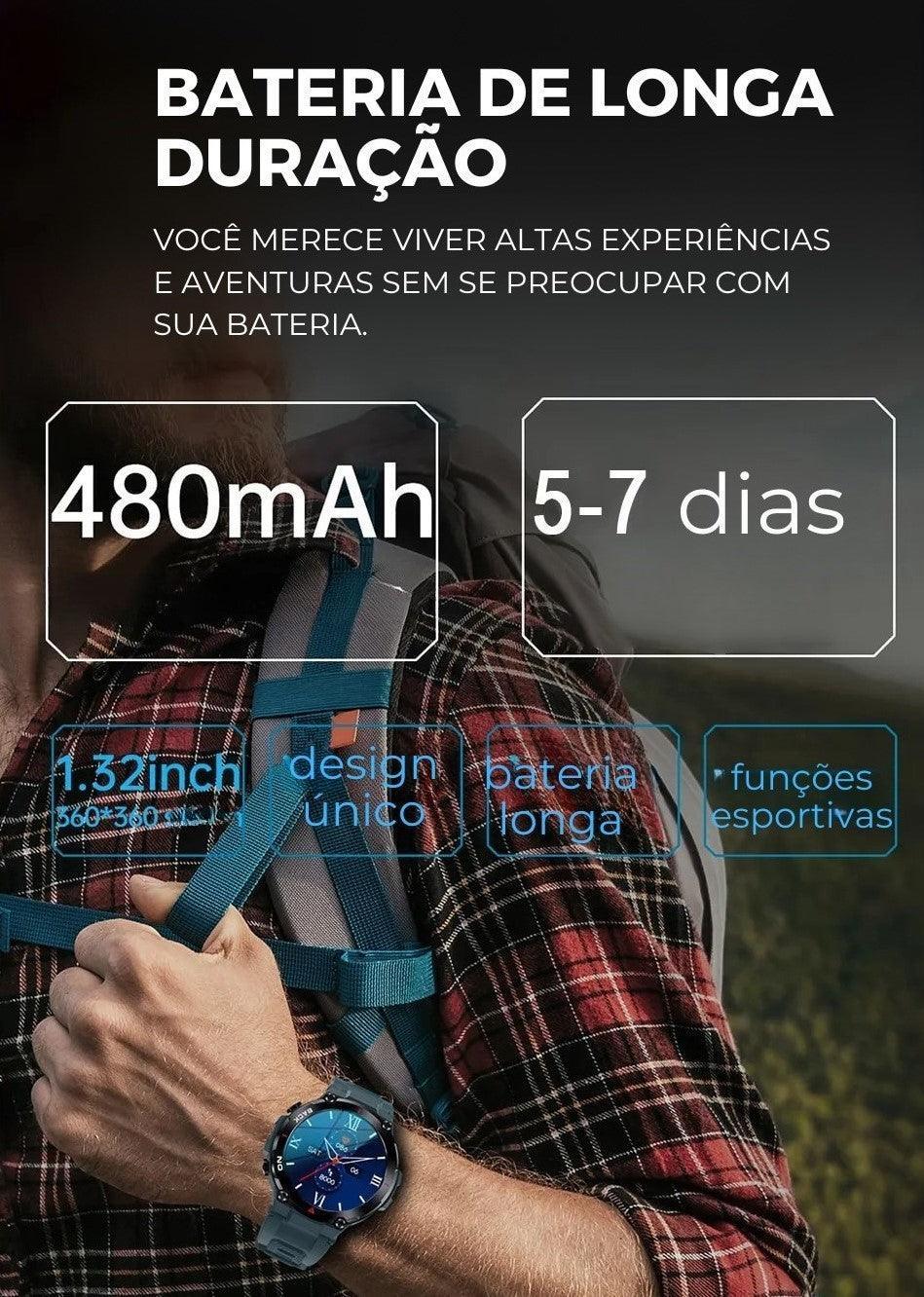 SmartWatch Masculino - Militar 360 - Lojas Promorin