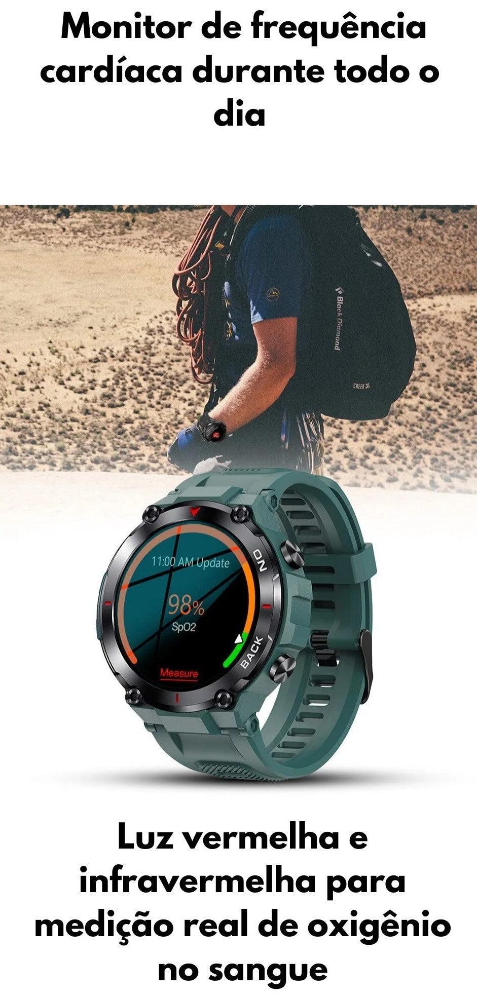SmartWatch Masculino - Militar 360 - Lojas Promorin