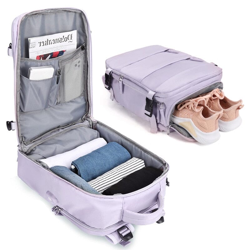 Mochila de Viagem Grande Feminina À Prova D'Água