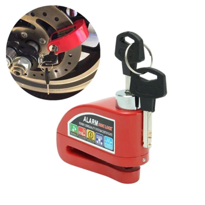 Alarme e Cadeado de Freio a Disco Para Moto