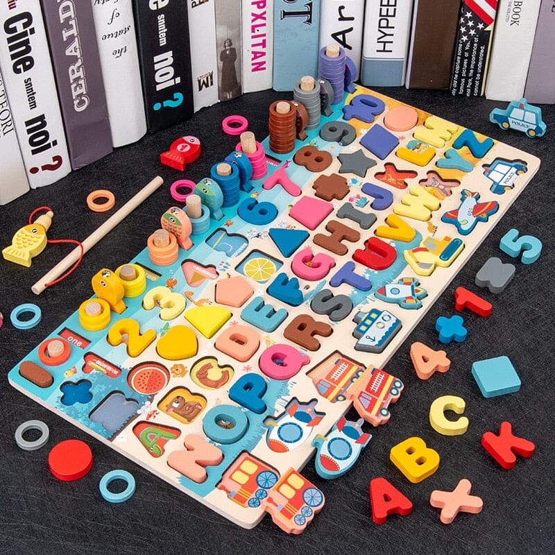 Brinquedo pré-escolar educativo de madeira Montessori