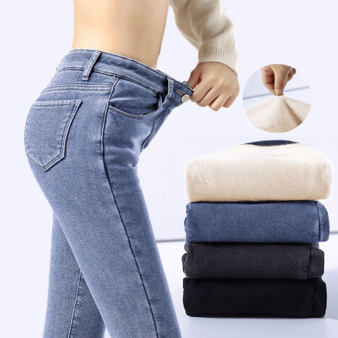 Calça Jeans Aveludada Feminina