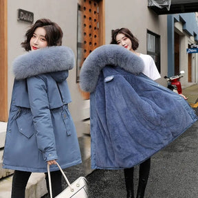 Casaco Parka Feminino de Frio Intenso Forrado em Lã Confortável - Cold Grace