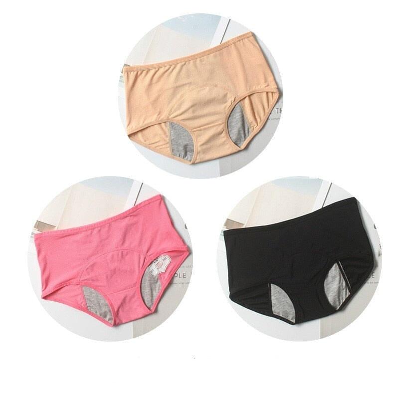 COMPRE 1 LEVE 3 - Calcinha Absorvente Basic - Fluxo Noturno - Lojas Promorin