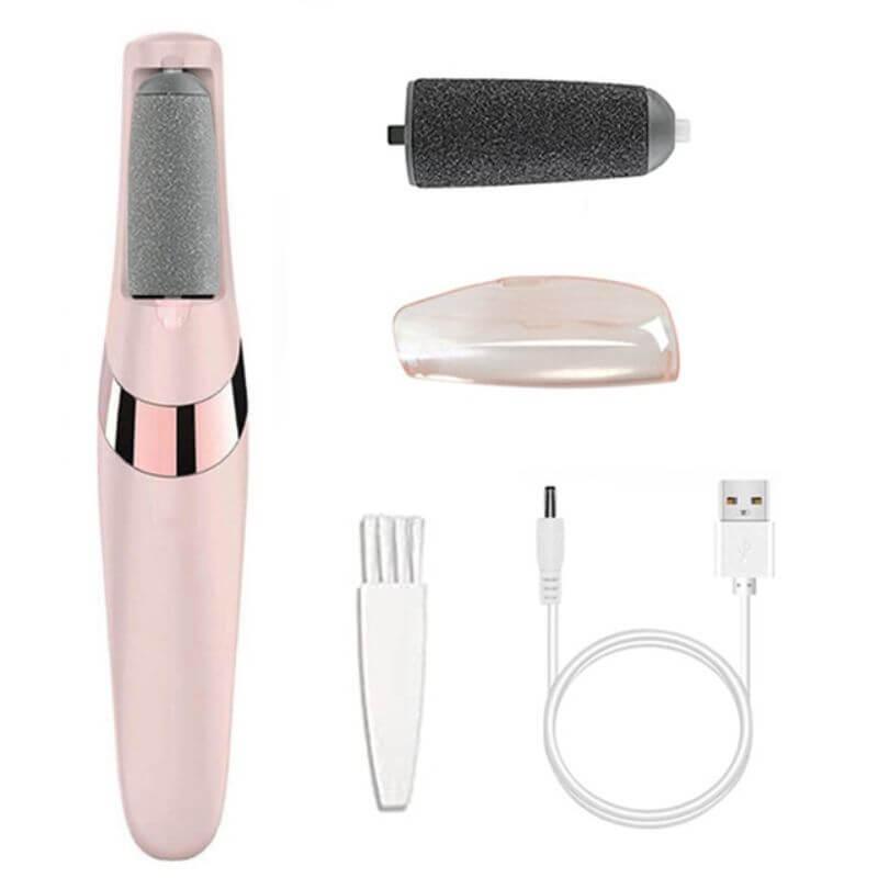 Lixa Elétrica Removevedora de Calos e Rachaduras SoftFeet™ + 2 Rolos Extra e Limpador de Brinde - Lojas Promorin