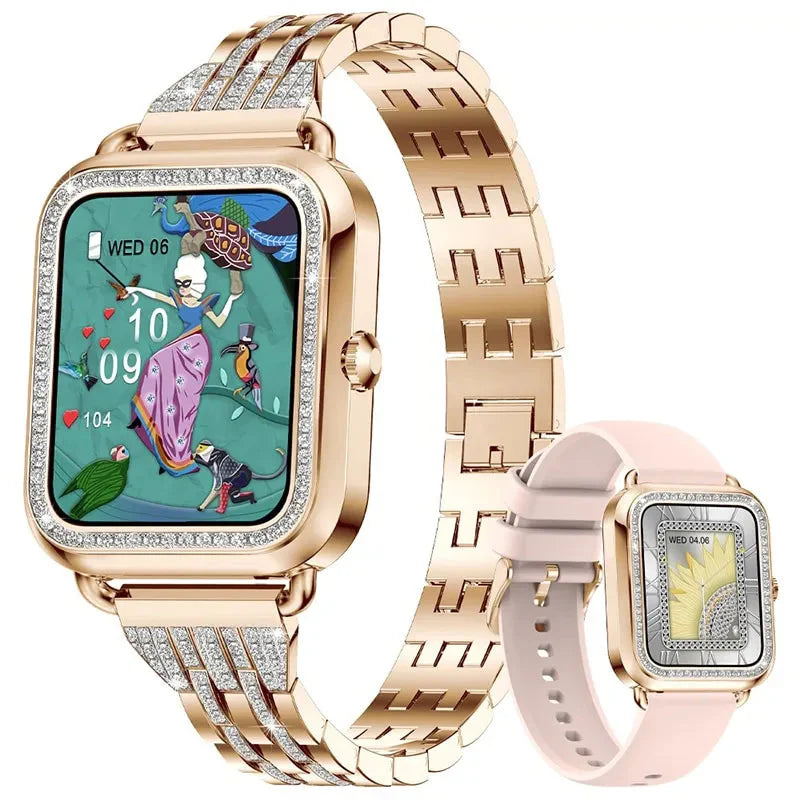 Smartwatch Feminino Bluetooth à Prova d'Água - AquaFit Belle