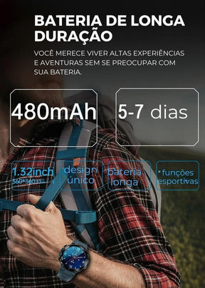 SmartWatch Masculino - Militar 360 - Lojas Promorin