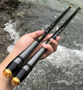 Vara de Pesca Fibra de Carbono Telescópica Ultra Leve 3,6 a 7 metros - Lojas Promorin