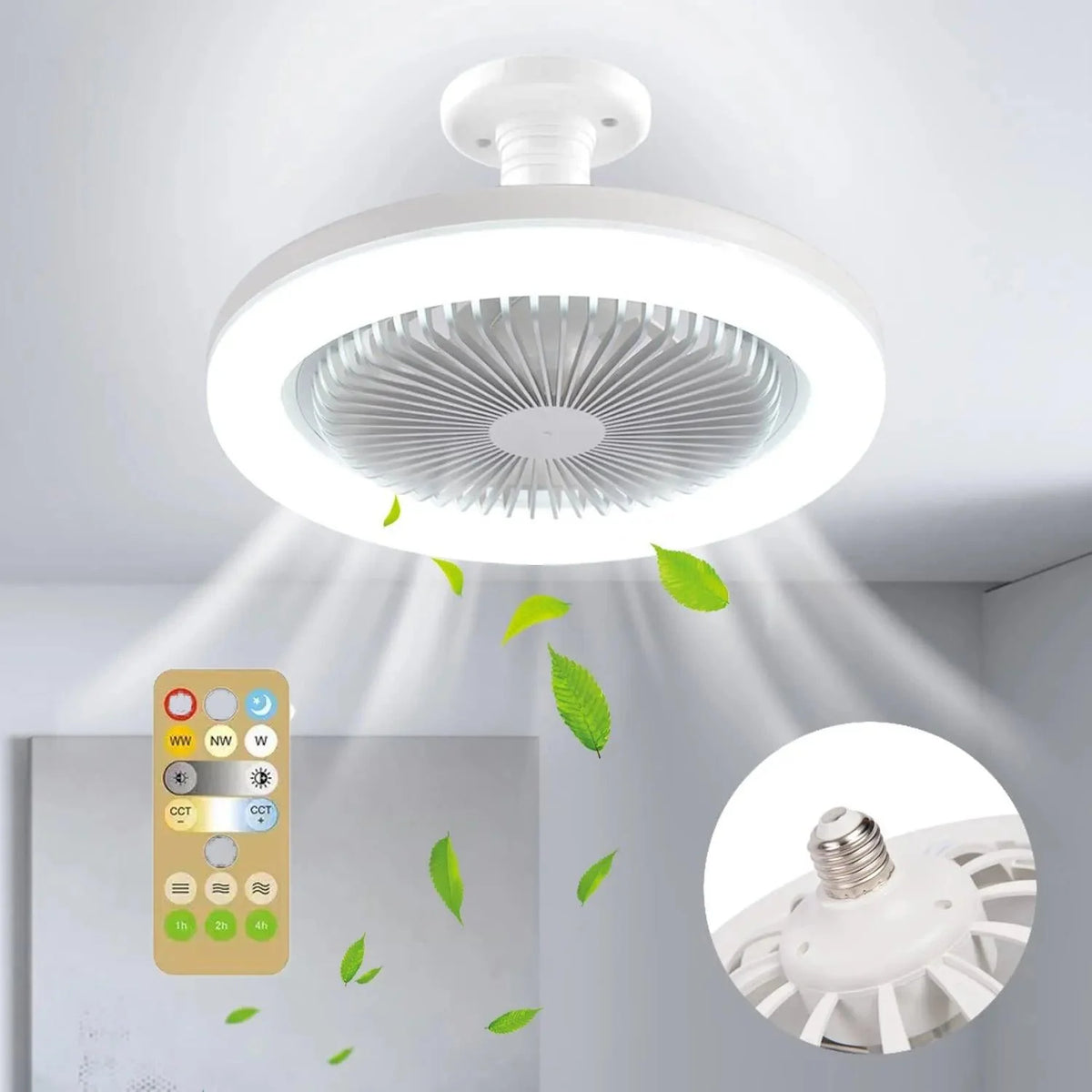 Ventilador de Teto com Luminária - Silenciosa Potente e Moderna - Lojas Promorin