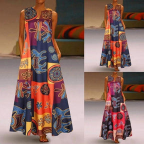 Vestido Longo Lili Estampado - Lojas Promorin