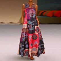 Vestido Longo Lili Estampado - Lojas Promorin