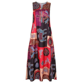 Vestido Longo Lili Estampado - Lojas Promorin
